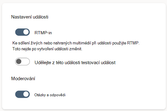 Nastavení protokolu zasílání zpráv v reálném čase