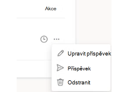 Možnosti práce s naplánovanými příspěvky před jejich zveřejněním