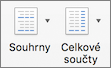 On the Design tab, select Subtotals or Grand Totals