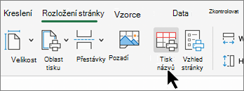 Print titles button screen shot