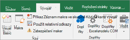Karta Vývojář na pásu karet