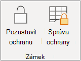 Pozastavení zamknutí listu