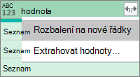Rozbalení seznamu JSON