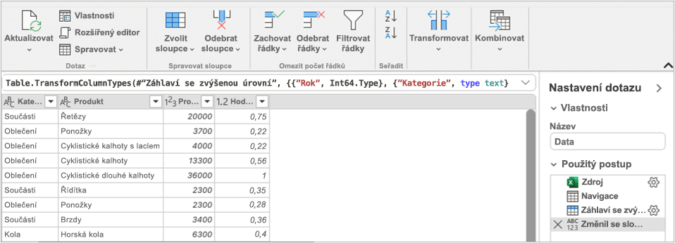 Editor Power Query