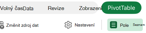 Tlačítko seznamu polí