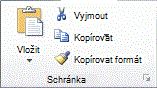 Vzhled pásu karet aplikace Excel