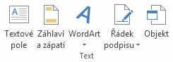 Vzhled pásu karet aplikace Excel