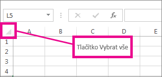 tlačítko Vybrat vše