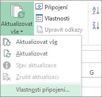 Vlastnosti připojení