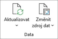 Vzhled pásu karet aplikace Excel