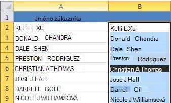 Proper case text in new column (B)