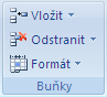 Obrázek pásu karet aplikace Excel