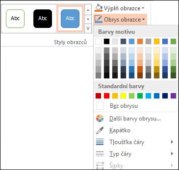 Příkaz Obrys obrazce