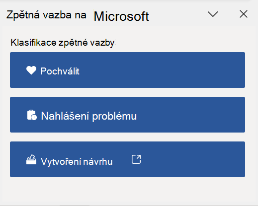 Podokno zpětné vazby ve Wordu