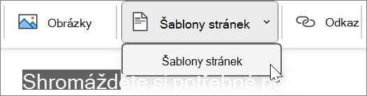 Page Templates found under the Insert tab