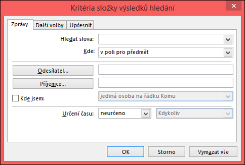 Zadejte kritérií hledání.