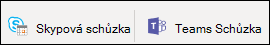 Přidání odkazu na schůzku přes Teams nebo Skype