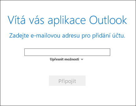 Vyberte Upřesnit možnosti.