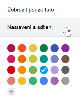 V kalendáři Google vyberte Nastavení.