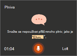 Pokyny prezentačního kouče na obrazovce