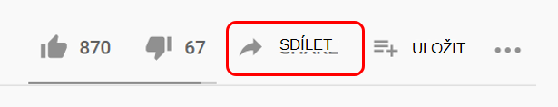 Sdílet na YouTube