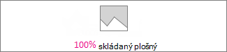 100% skládaný plošný graf