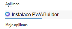 Instalace jako aplikace