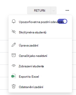 Dialogové okno Možnosti