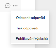 Snímek obrazovky s možností hodnocení příspěvků