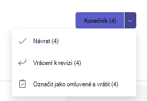 Tlačítko Návrat