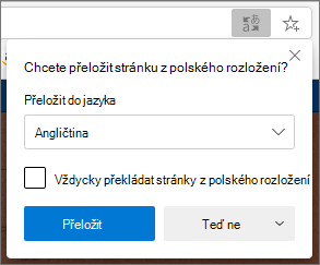 Panel Potvrdit překlad