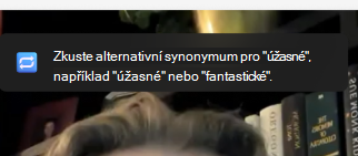 Snímek obrazovky s doporučeními k opakování