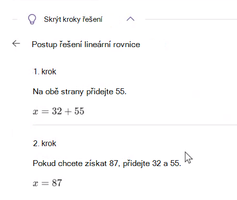 Postup řešení