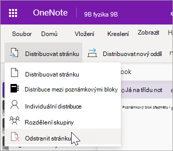 Vyberte Odstranit stránku.