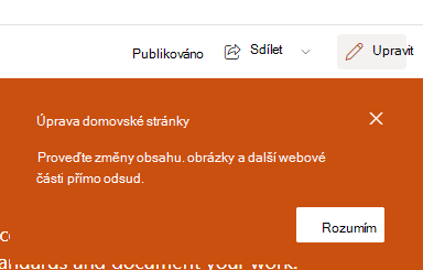 Snímek obrazovky stránky pro úpravy.
