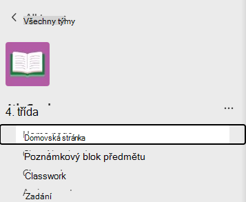 Snímek obrazovky zobrazující domovskou stránku
