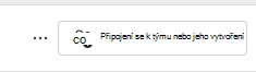Snímek obrazovky připojení k týmu.