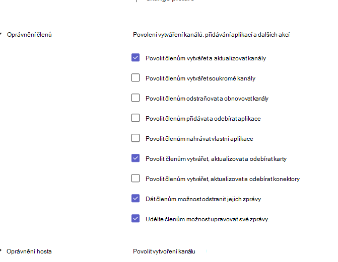 member permissions