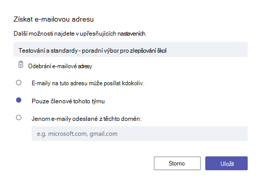 Obdržení e-mailu