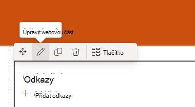 Snímek obrazovky webové části