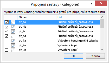 Připojení sestav průřezů z možností nástrojů > průřezu