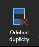 Tlačítko Odebrat duplicity v aplikaci Excel pro Mac