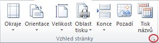 Vzhled pásu karet aplikace Excel