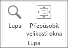 PowerPoint Zoom group with Zoom and Fit to Window