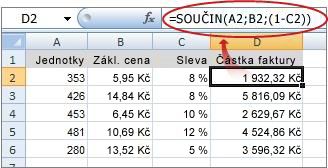 The formula is shown in the formula bar