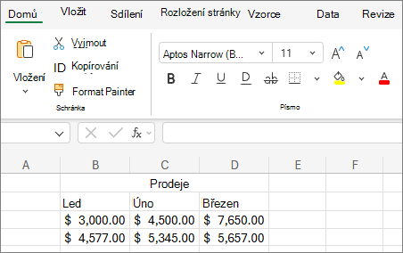 Snímek obrazovky se seznamem rozevíracího seznamu vybrat jinou velikost písma