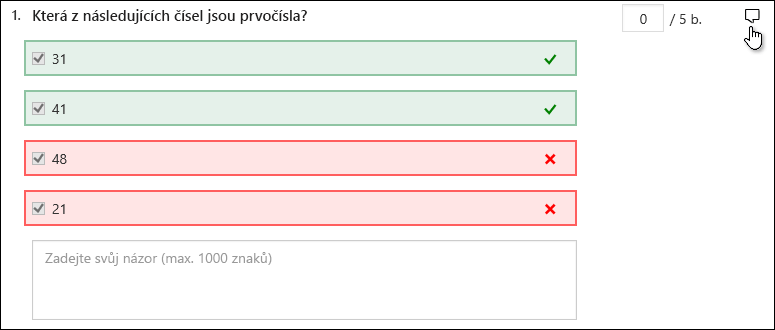 Odpovědi na kvízy