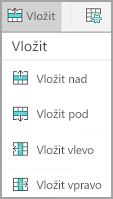 Nabídka Vložit v Androidu
