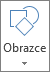 Tlačítko Vložit obrazce