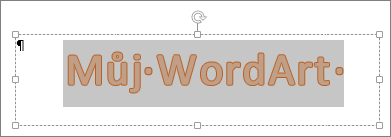 Vybraný WordArt
